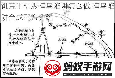 饥荒手机版捕鸟陷阱怎么做捕鸟陷阱合成配方介绍